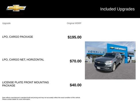 Used 2021 Chevrolet Traverse LS w/ LPO, Cargo Package FWD image 5