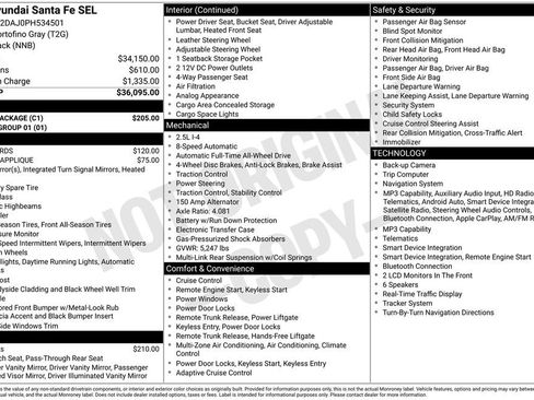 Used 2023 Hyundai Santa Fe SEL w/ Cargo Package AWD/4WD image 12