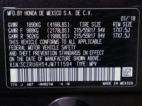 Used 2018 Honda HR-V EX image 43