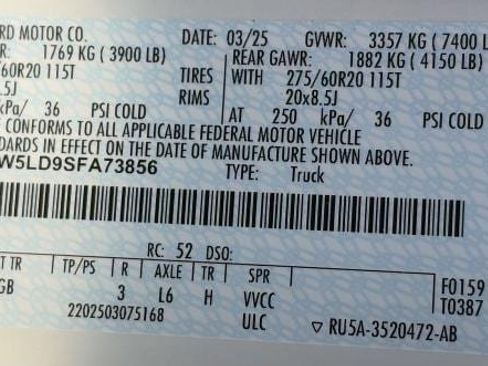 New 2025 Ford F150 Lariat w/ Equipment Group 501A Mid image 30