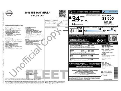 Used 2019 Nissan Versa S Plus FWD image 2