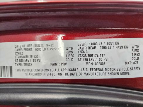 Used 2020 RAM 3500 Big Horn w/ Level 1 Equipment Group image 57