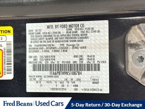Used 2022 Ford Mustang Premium w/ Equipment Group 201A RWD image 33