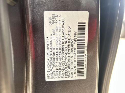 New 2026 Honda Odyssey EX-L image 2