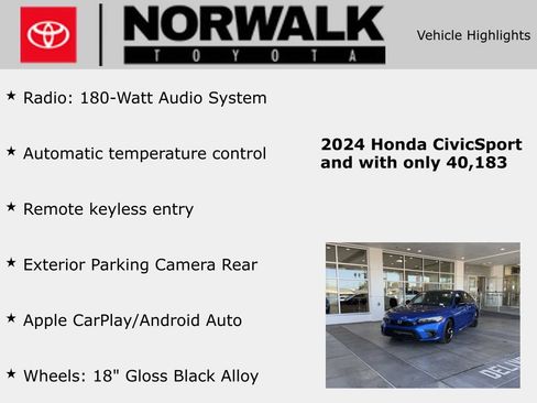 Used 2024 Honda Civic Sport image 10