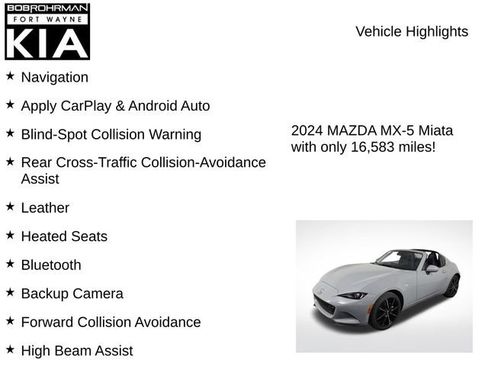 Used 2024 MAZDA MX-5 Miata RF Grand Touring RWD image 7