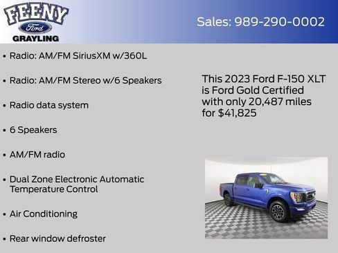 Certified 2023 Ford F150 XLT w/ Equipment Group 302A High image 18