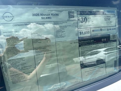 New 2026 Nissan Kicks SV w/ SV Premium Package AWD/4WD image 33