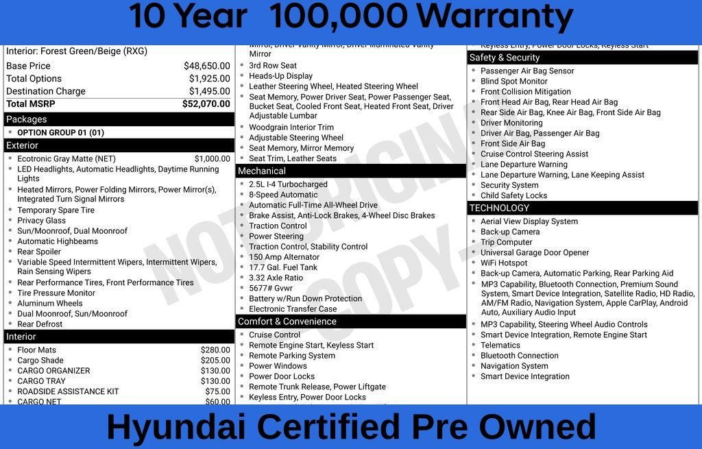 Used 2025 Hyundai Santa Fe Calligraphy AWD/4WD image 9