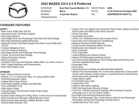 Used 2022 MAZDA CX-5 AWD 2.5 S image 18
