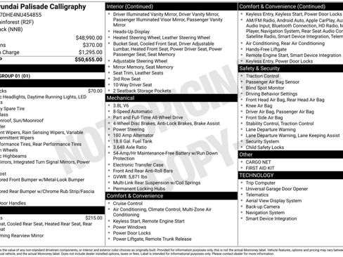 Used 2022 Hyundai Palisade Calligraphy image 31