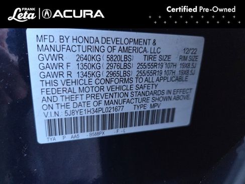 Certified 2023 Acura MDX SH-AWD image 26