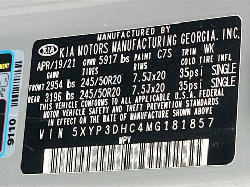 Used 2021 Kia Telluride EX w/ EX Premium Package image 34