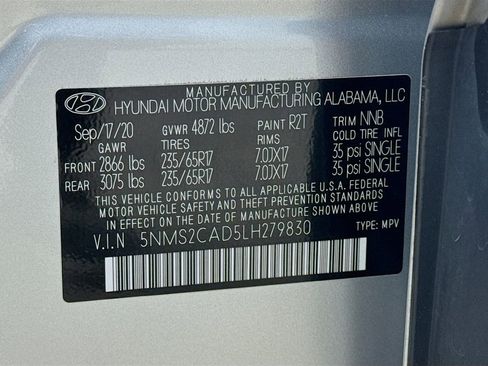 Used 2020 Hyundai Santa Fe SE AWD/4WD image 37