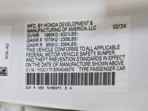 Used 2024 Honda Accord EX image 61