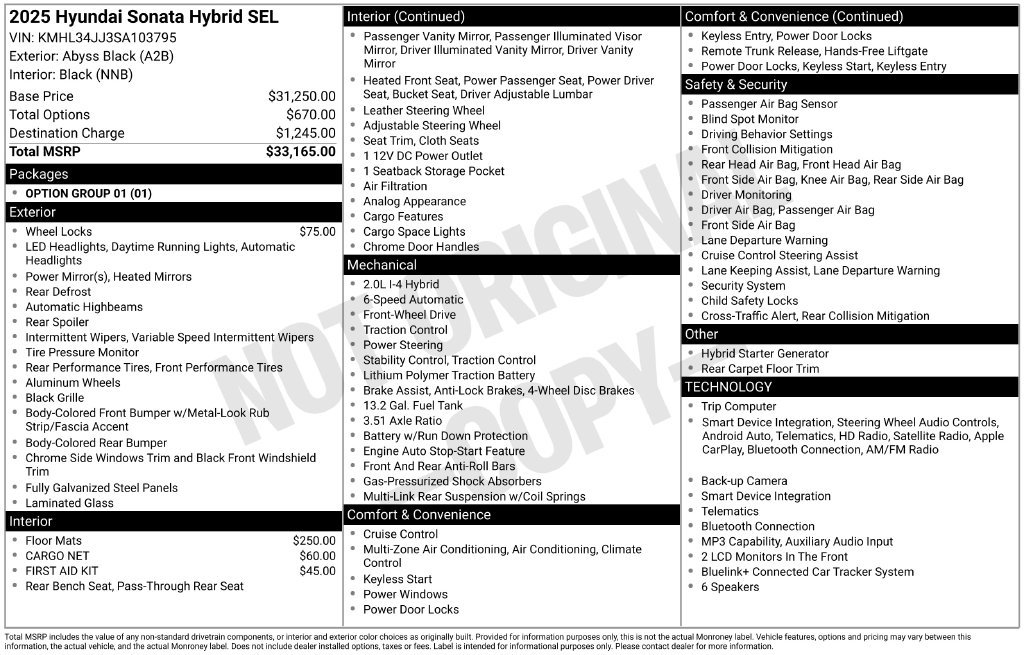 Used 2025 Hyundai Sonata SEL FWD image 12