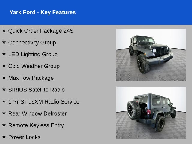 Used 2017 Jeep Wrangler Unlimited Sport w/ Quick Order Package 24S AWD/4WD image 2