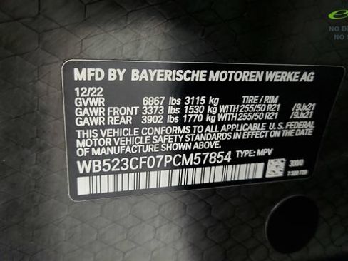Used 2023 BMW iX xDrive50 w/ Sport Package AWD/4WD image 73