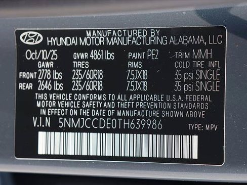 Certified 2026 Hyundai Tucson SEL AWD/4WD image 30