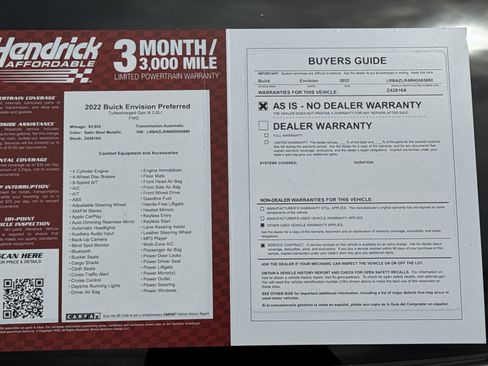 Used 2022 Buick Envision Preferred FWD image 34