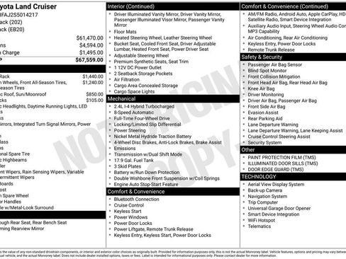 Used 2025 Toyota Land Cruiser AWD/4WD image 47