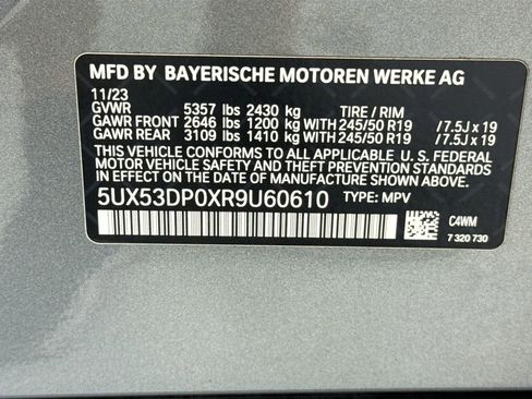 Certified 2024 BMW X3 xDrive30i w/ Convenience Package AWD/4WD image 34