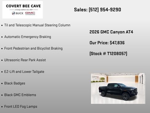New 2026 GMC Canyon AT4 w/ Nightfall Essentials Package AWD/4WD image 32