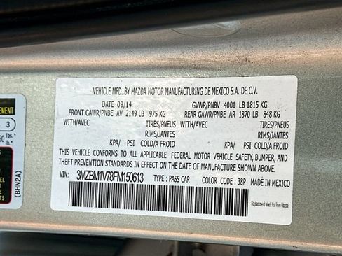 Used 2015 MAZDA MAZDA3 i Touring image 29