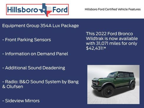 Certified 2022 Ford Bronco Wildtrak AWD/4WD image 9