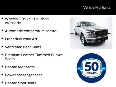Used 2019 RAM 1500 Limited AWD/4WD image 16