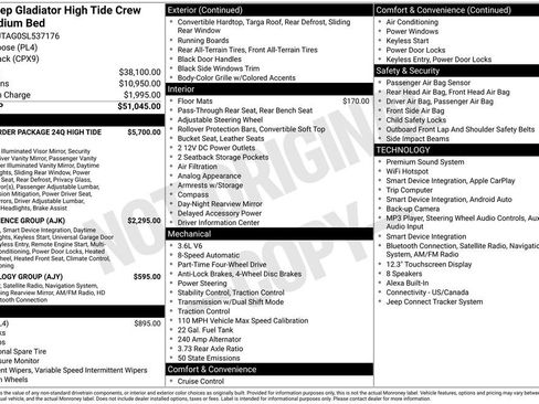 Used 2025 Jeep Gladiator Sport AWD/4WD image 3
