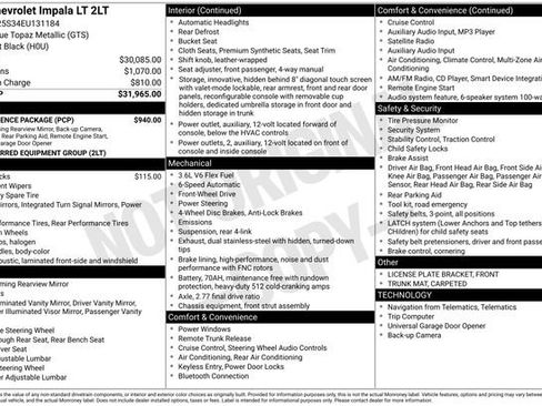 Certified 2014 Chevrolet Impala LT w/ Convenience Package image 33