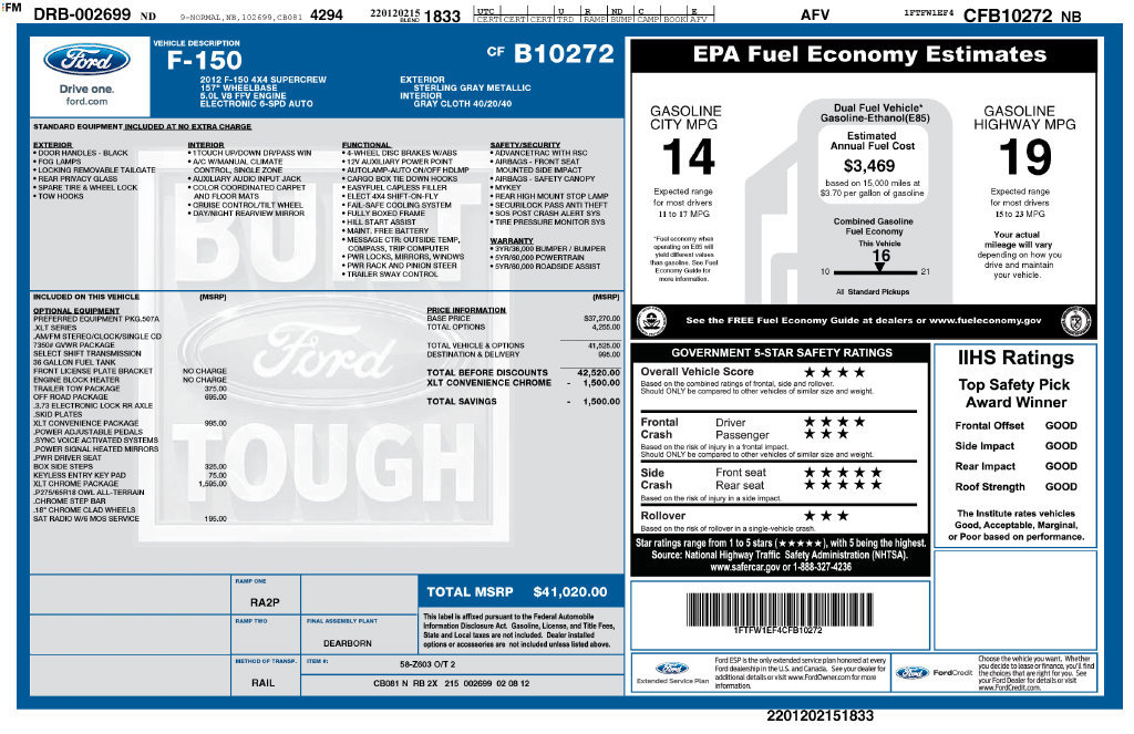 Used 2012 Ford F150 XLT w/ XLT Chrome Pkg AWD/4WD image 20