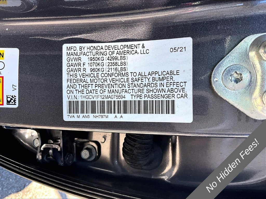 Used 2021 Honda Accord LX image 22