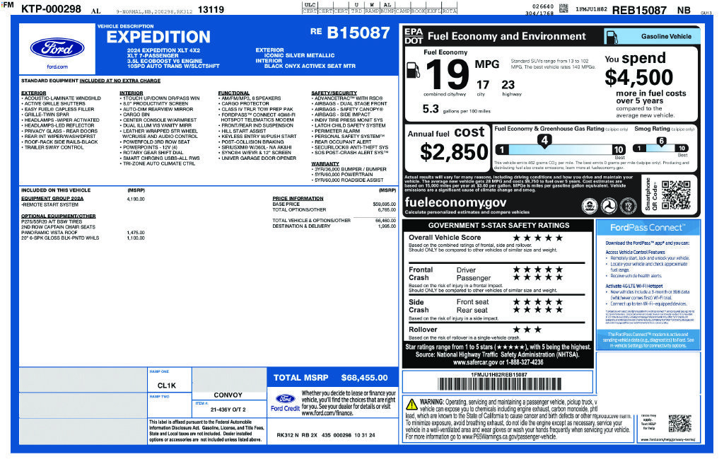 Certified 2024 Ford Expedition XLT RWD image 27
