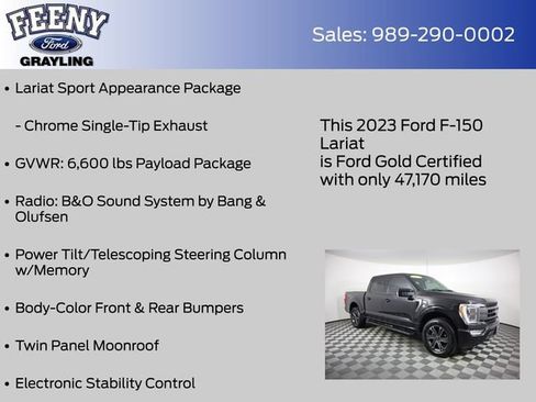 Used 2023 Ford F150 Lariat w/ Equipment Group 502A High AWD/4WD image 24