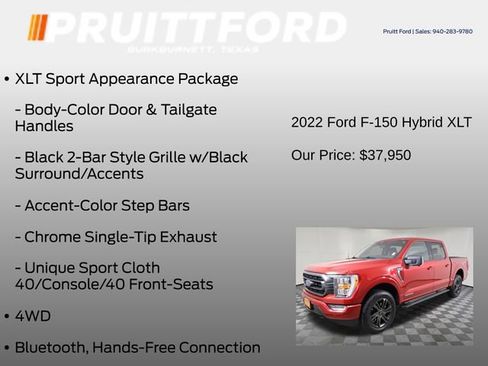 Used 2022 Ford F150 XLT w/ Equipment Group 302A High AWD/4WD image 31