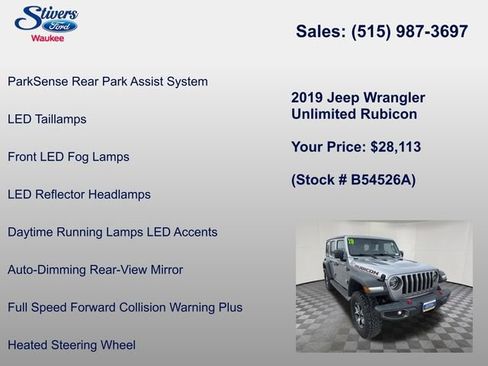 Used 2019 Jeep Wrangler Unlimited Rubicon image 39