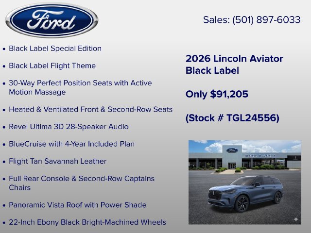 New 2026 Lincoln Aviator Black Label w/ Black Label Special Edition AWD/4WD image 6