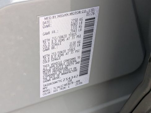 New 2026 Nissan Pathfinder Platinum w/ Cargo Package FWD image 30