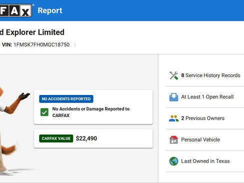 Used 2021 Ford Explorer Limited w/ Equipment Group 301A RWD image 3