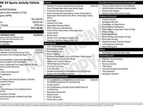 Used 2023 BMW X5 sDrive40i w/ M Sport Package RWD image 11