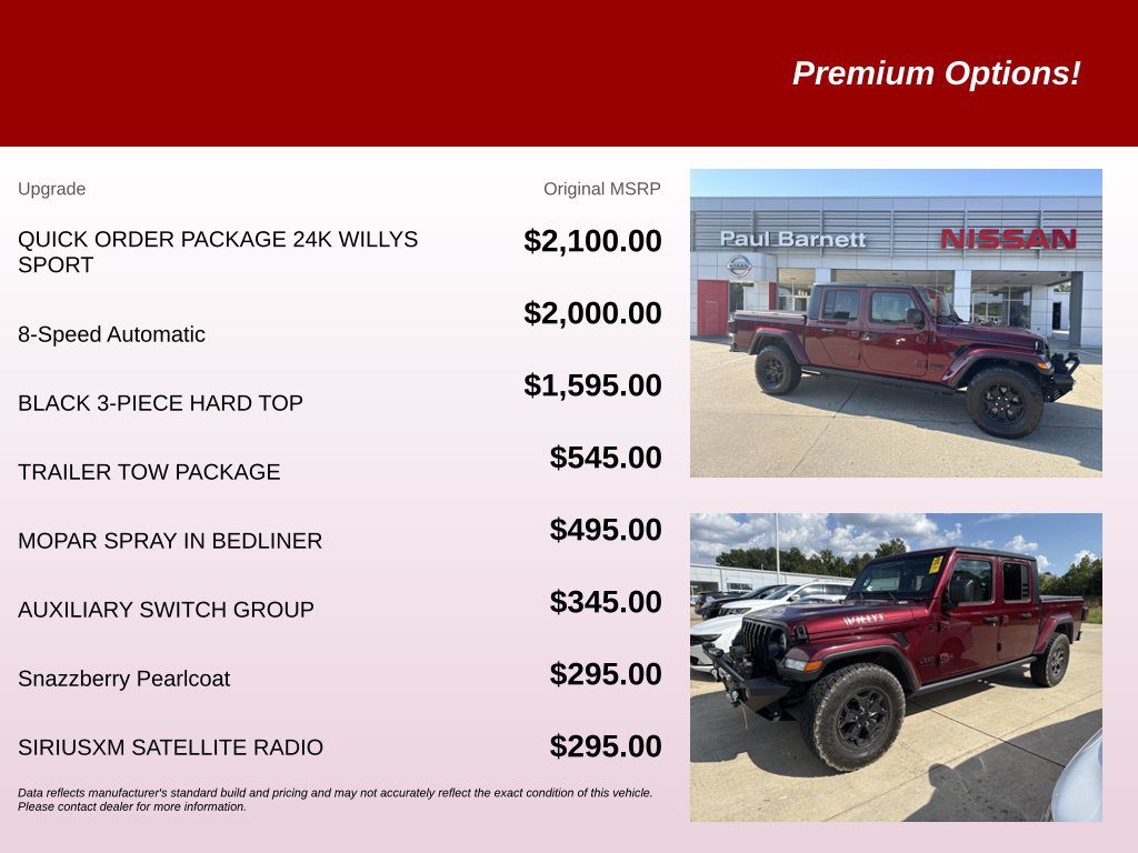 Used 2021 Jeep Gladiator Sport AWD/4WD image 9