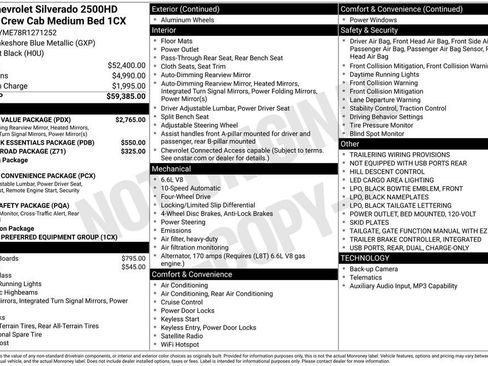Used 2024 Chevrolet Silverado 2500 Custom w/ Custom Value Package AWD/4WD image 9