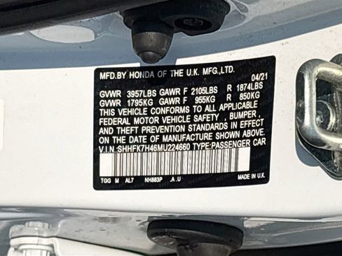 Used 2021 Honda Civic Sport image 35