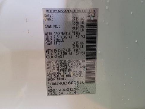 Used 2019 Nissan Pathfinder SL AWD/4WD image 33