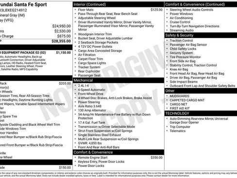 Used 2014 Hyundai Santa Fe Sport w/ Popular Equipment Package 02 FWD image 2