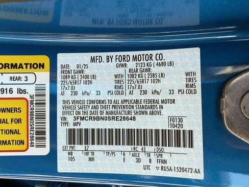 New 2025 Ford Bronco Sport Big Bend w/ Black Appearance Package image 40