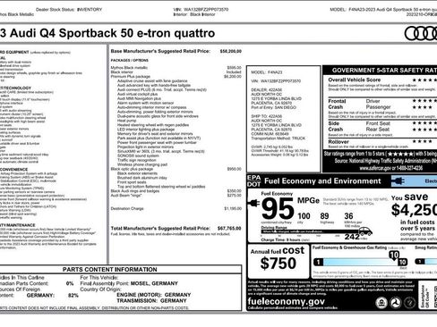 Used 2023 Audi Q4 e-tron Premium Plus w/ Premium Plus image 3