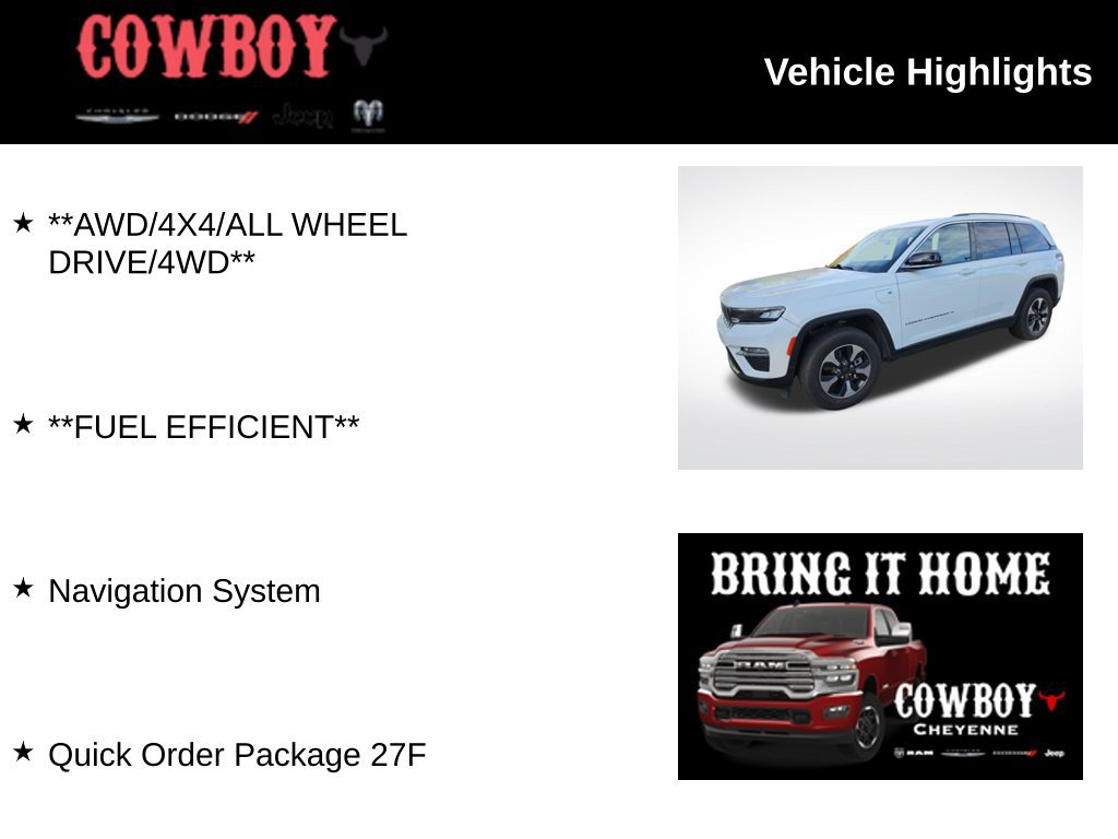 Used 2024 Jeep Grand Cherokee Limited 4xe AWD/4WD image 2